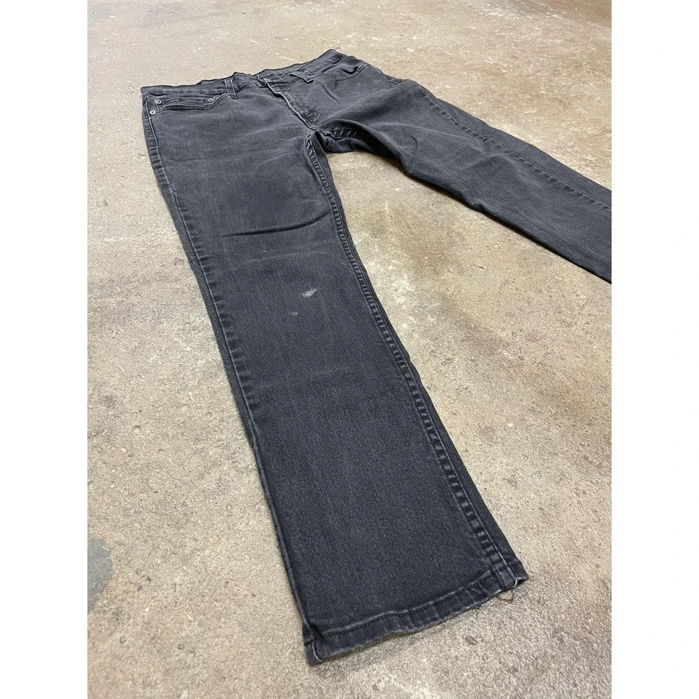 Levis 511‎ Jeans Mens 34x30 Black Denim Slim Fit Tapered Leg Zip Fly Waterless